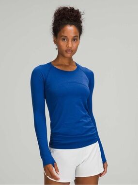 Lululemon Swiftly Tech Long Sleeve 2.0 Top - Royal Blue